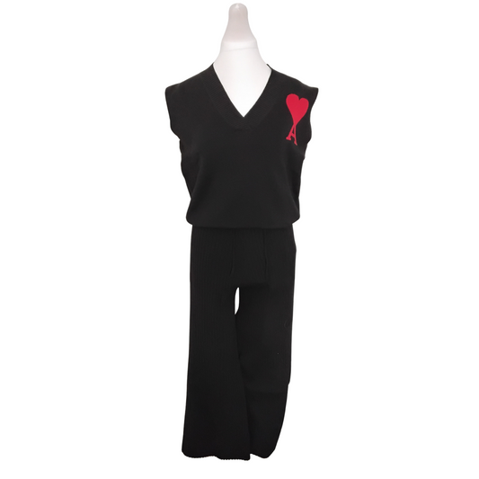 Wool-Blend Two-Piece Pants Set – Cozy & Stylish